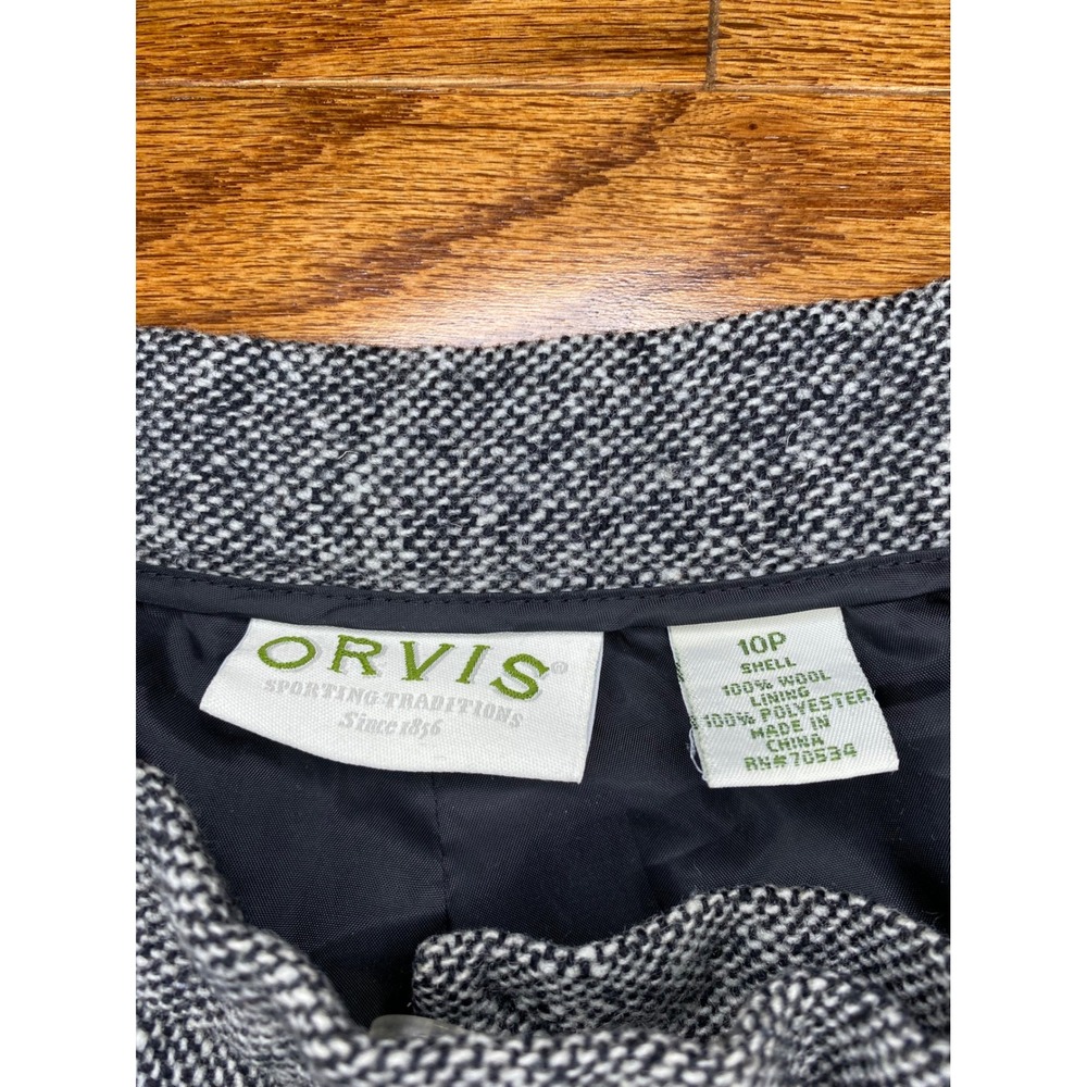 Orvis Women's 100% Wool Lining Black and White Pants Size 10P - Picture 6 of 10